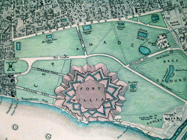 1844 Map of Fort William and Esplanade. Society for the Diffusion of Useful Knowledge / Public Domain